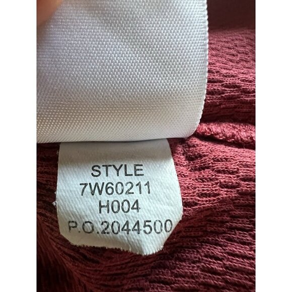 Y2K Lucky Tees maroon thermal silver beaded peace yoga graphic S festival - Picture 9 of 9